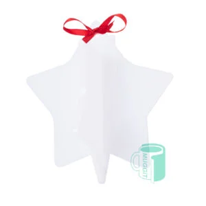 Home 116 Sublimer XMAS 3D Star Shape Hanging Ornament