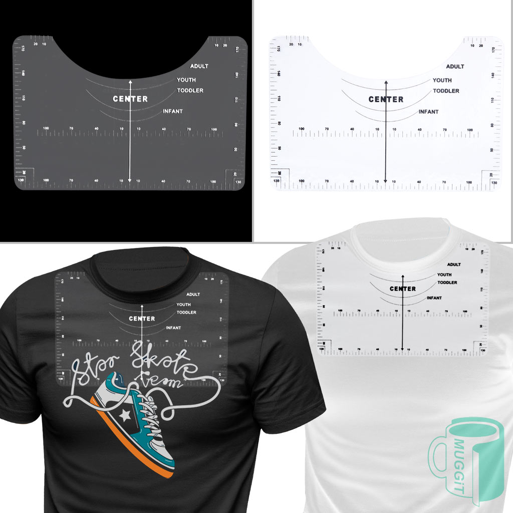 Pro T-shirt alignment ruler set
