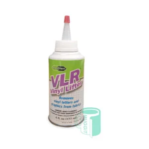 Vinyl Letter Remover 177ml for removing Heat Transfer Vinyl, flexible screen print inks, dtf prints, sublimation vinyl, heat transfers from T-shirts and fabrics