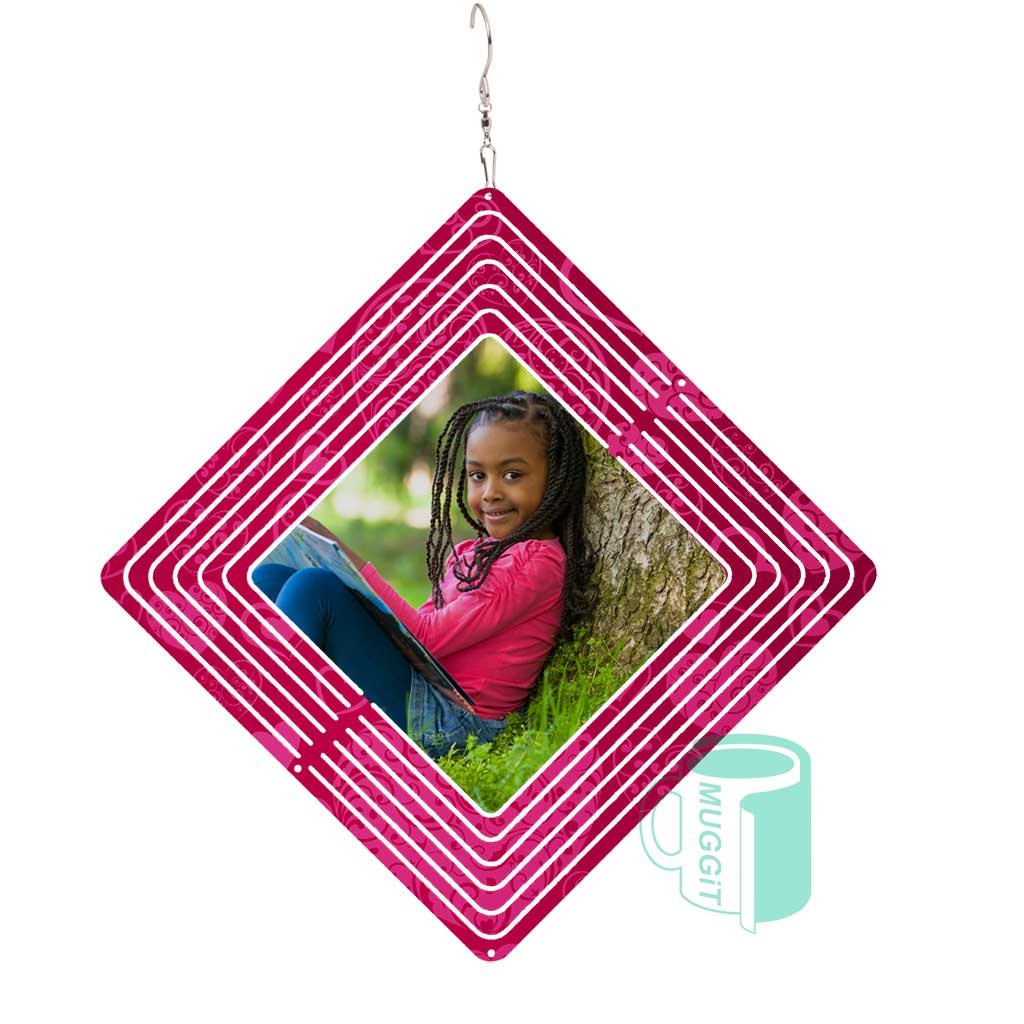 muggit wind spinner metal double sided windwpinnermetaldsdiamond 1