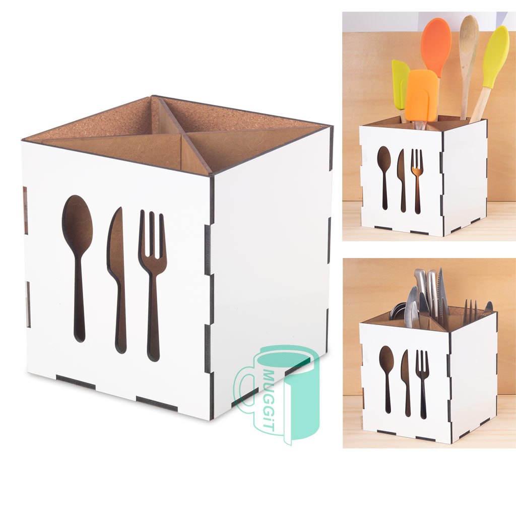 Wood Kitchen Utensil Holder