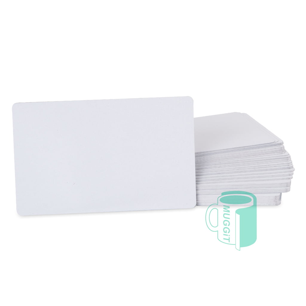 Metal Business Cards Premium double sided printable white thin 5.5x8.5cm for business cards, garden tags, table labels, and lots more for Sublimation & Laser.