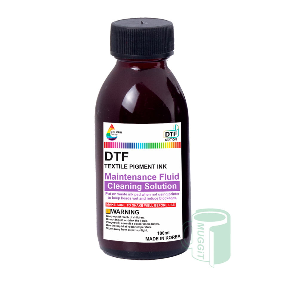 DTF Maintenance fluid 100ml ensure optimal performance and longevity of DTF printing systems, when not using printer keep heads wet, reduce blockages