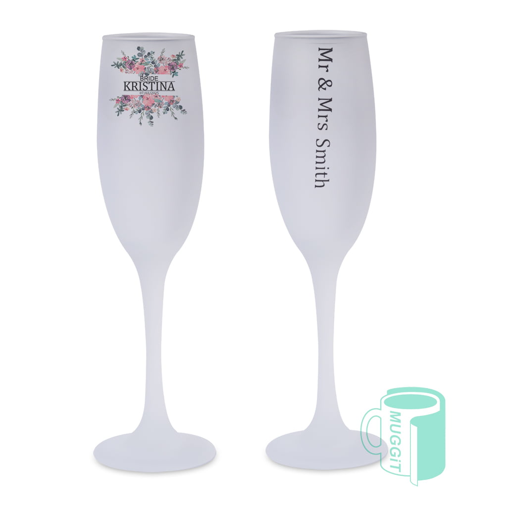 Muggit Printable Glass Champagne Flute 1