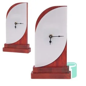 3D Trophy Clock Wood with Sublimer Face Introducing our 3D Wooden Clock Trophy – where time meets achievement! 2-Tone Sublimer face. Trophy size - 283 x 147mm.