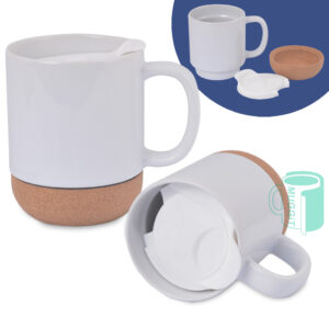 Mug White With Cork Base