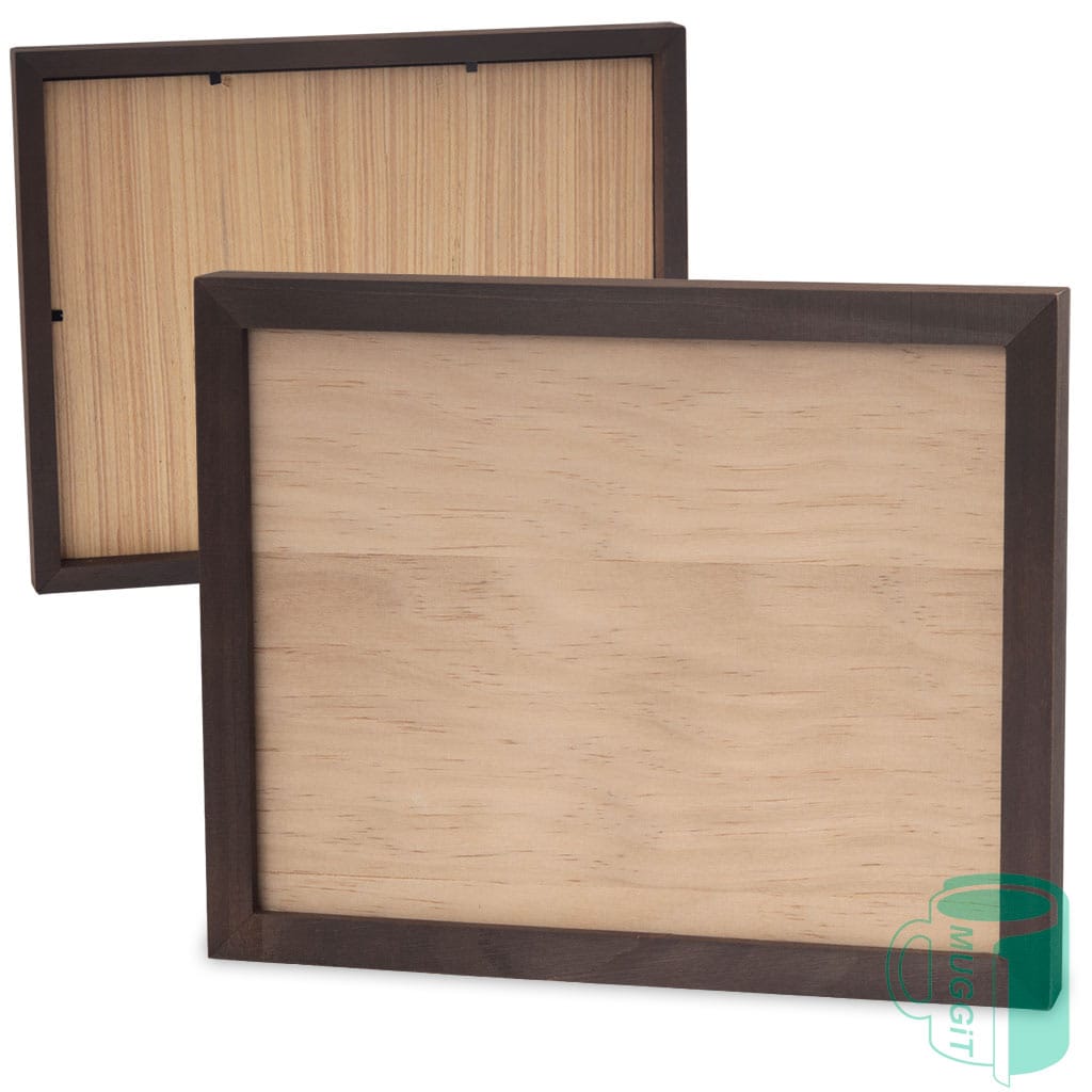 Solid wood framed wood photo panel make wonderful gifts, capture cherished memories with loved ones, 200x250mm single-sided natural wood insert for sublimation.