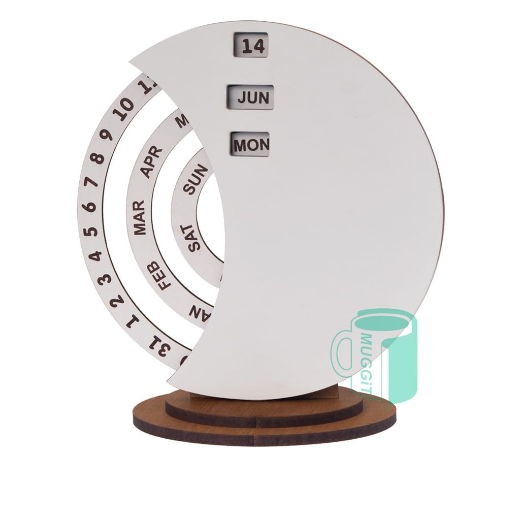 Trophy 3D Calendar Wheel - Sublimation Printable 3D Trophy Calendar Wheel practical and visually striking, perfect for businesses, schools, and special events
