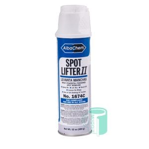 Albachem Spot Lifter II - Powerfull powdered spot remover for grease, oil, food stains Spray on and brush off when dry. Not for water or acid stains. 12oz Can