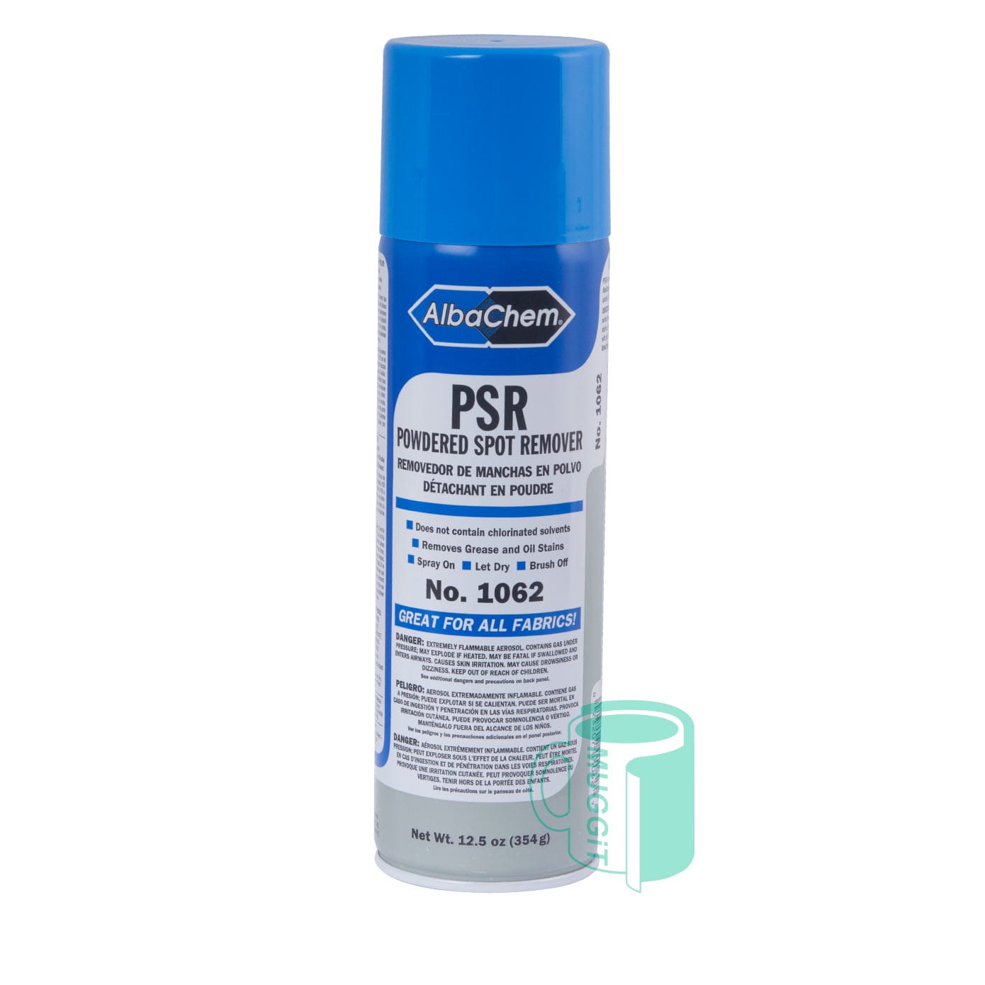 Spot-Lifter-PSR Spot Lifter Albachem Powdered spot remover for grease and oil stains etc from all fabrics. Great for delicate fabrics. NON TOXIC
