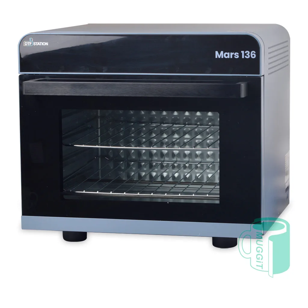 Home 89 Sublimation transfer Oven plus digital control heat gun with adjustable temperature & fan speed, heat resistant glove, sample shrink film roll, item to decorate