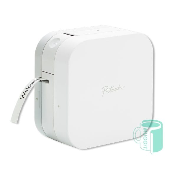 BROTHER PT P300 Label Printer Desktop/Mobile, Bluetooth Connection Only, 2 lines of print, 23 fonts, 1023 symbols, 32 frames, Manual cutter, uses 6, 9 & 12mm