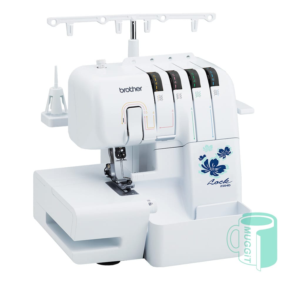 Overlocker Brother 2504D 3 and 4 Thread is the ideal solution for finishing edges & hems professionally & affordably. Sew seams, roll hems, add decorations easy
