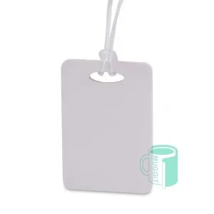 Home 86 Luggage Tag Sublimer Lite - 100x65mm - 3mm thick, airports, schools, or sports events with strap. Pack of 10. Both sides printable and virtually indestructible.