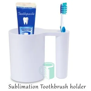 Home 80 Toothbrush Holder Sublimation Polymer Use with metal insert in mug press or use oven with shrink bag (no insert required) . For sublimation and laser