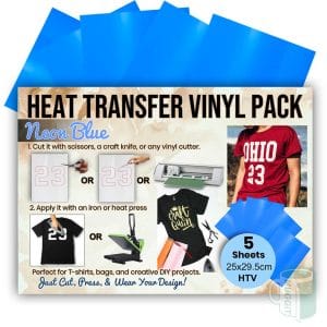 HTV-Flex-Pack-Neon-Blue-A4-5 HTV Flex Pack Neon Blue A4 5