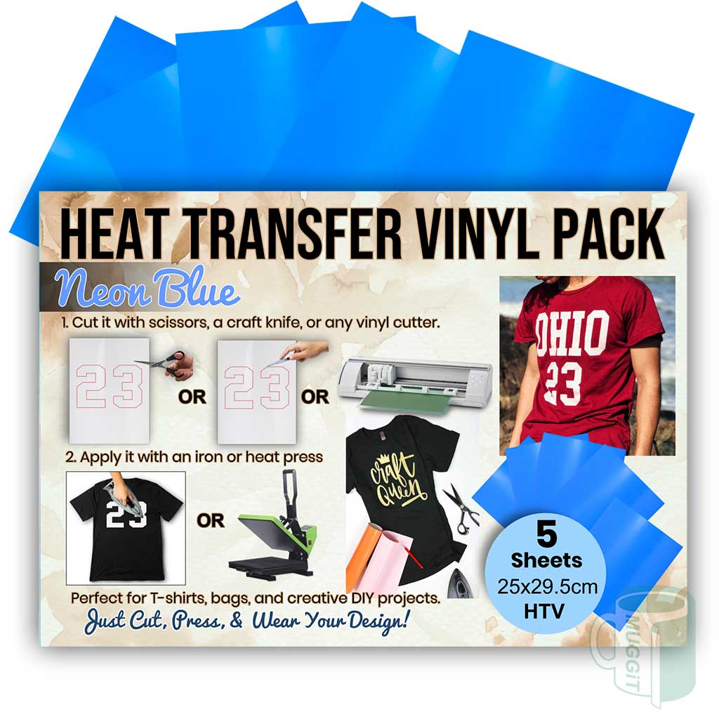 HTV-Flex-Pack-Neon-Blue-A4-5 HTV Flex Pack Neon Blue A4 5