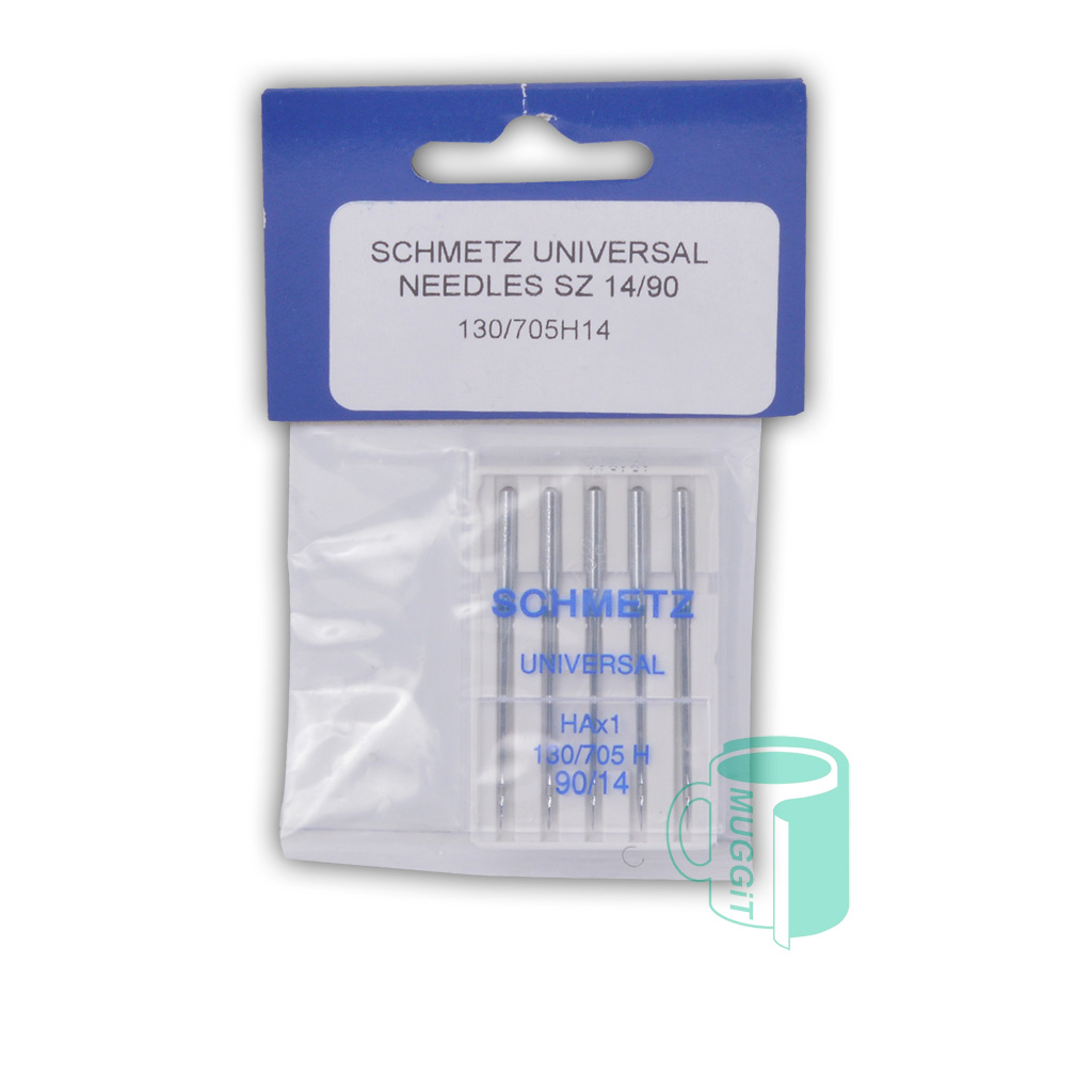 Universal Needles by SCHMETZ SZ14 most popular, all-purpose needle type. with slightly rounded point sews woven & knit fabrics, available in wide range of sizes
