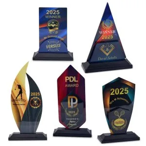 Home 47 Trophy -Build Your Own DIY 2-Tone Sublimer Printable Trophy. Mix and match a variety of unique 2-tone Sublimer insert shapes with the trophy base.