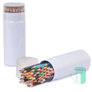 Pencil Set 48 colours 48pc colour pencil set in sublimation printable metal holder.