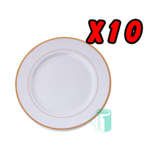 Our plate gold special -10 is now on for a limited time only: Get a 10-pack of our quality Gold plate sublimation blanks for just R45 a plate (Ex VAT)