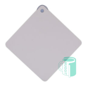 Sublimer Lite baby on board sign (includes suction cup). Both sides are printable. After printing spray a coat of the Muggit Laser coating for enhanced UV protection.
