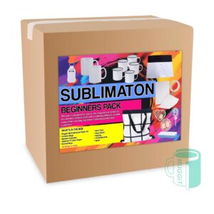 Sublimation Beginners Starter Pack A selection of sublimation items to practice your printing skills. The printed items can be used as samples to show clients.