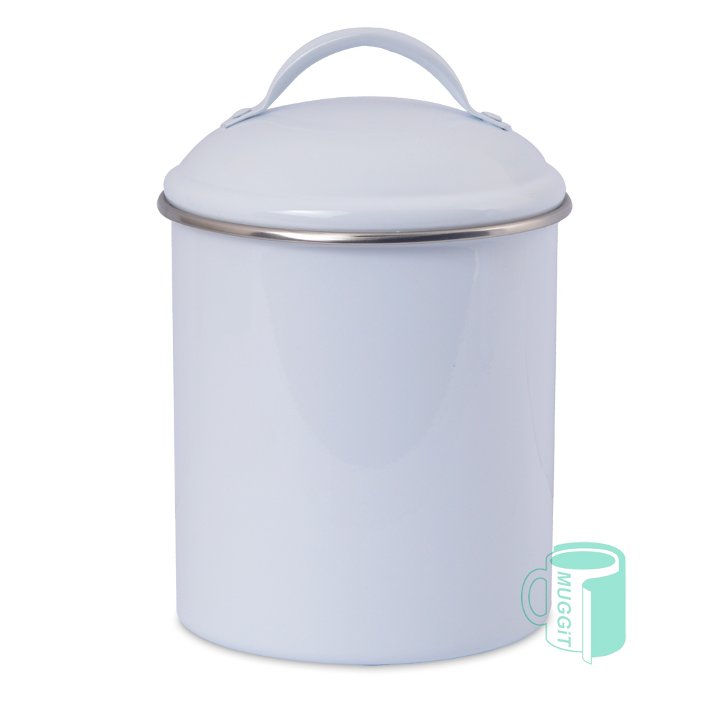 Sublimation-Storage-Jar-900ml Round Metal Storage Jar with Lid 900ml Perfect custom gifts for cookies, sweets, chocolates, pet treats, spices, tea, coffee, much more. For sublimation only