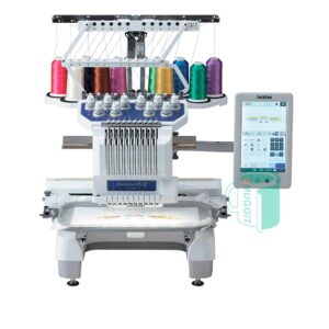 Brother 10 Needle Professional Embroidery Machine PRO1055X The versatile compact design makes it the ideal embroidery machine for small workshops or at home