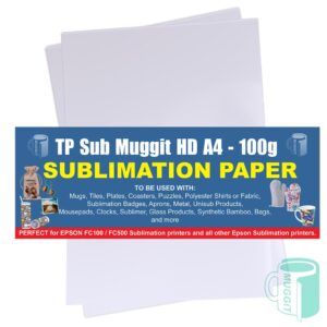 High definition sublimation transfer media for Sawgrass, Ricoh, Epson, Brother sublimation printers. Perfect for larger volume printing, instant dry technology.