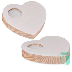 Sublimation Candle Holder Heart