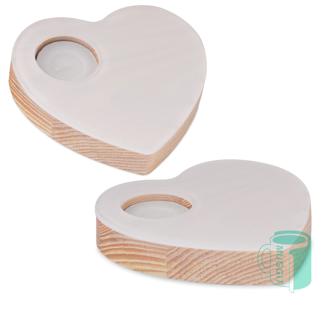 Sublimation Candle Holder Heart 1