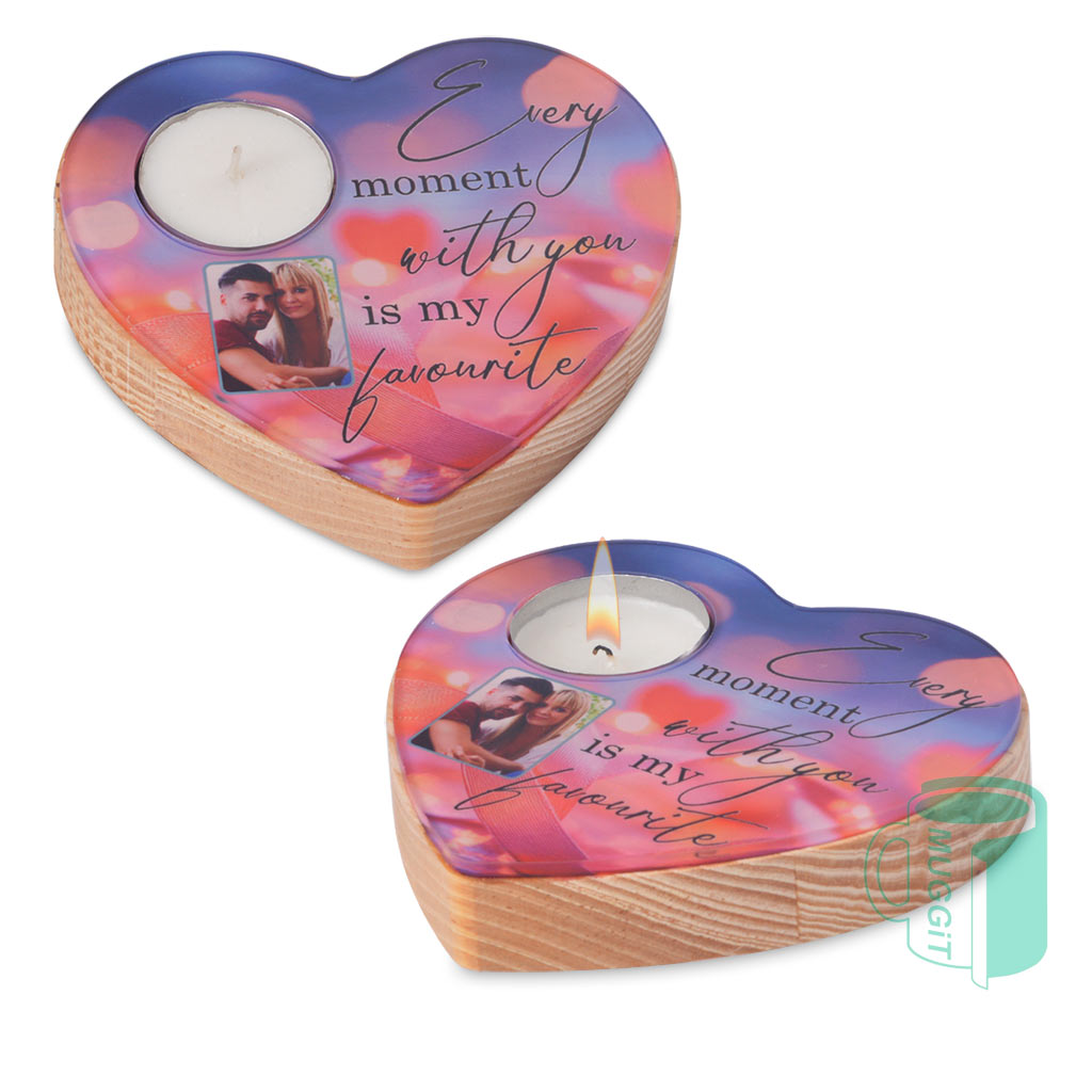 Sublimation Candle Holder Heart
