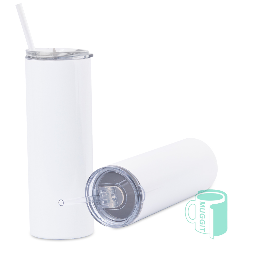 20oz-Tumbler-A-grade-with-straw-2 Skinny Tumbler With Straw 20oz 591ml A-grade skinny tumbler with re-usable straw. Great for cold or hot beverages when on the go, at work, picnics and more