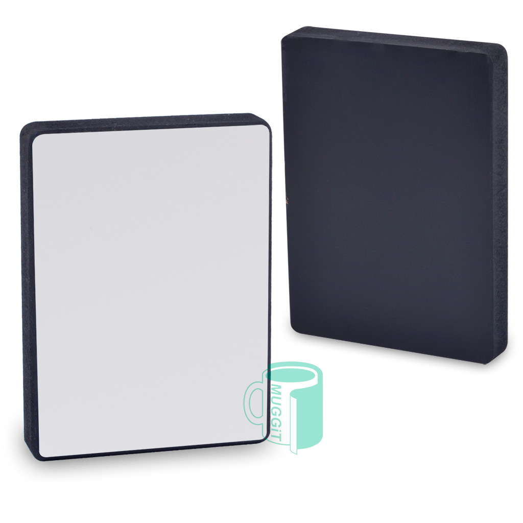 Photoblock Wood 16mm 16mm thick wooden photoblock with beveled edges and self standingb (88 x 121mm) Sublimation ready coated wood