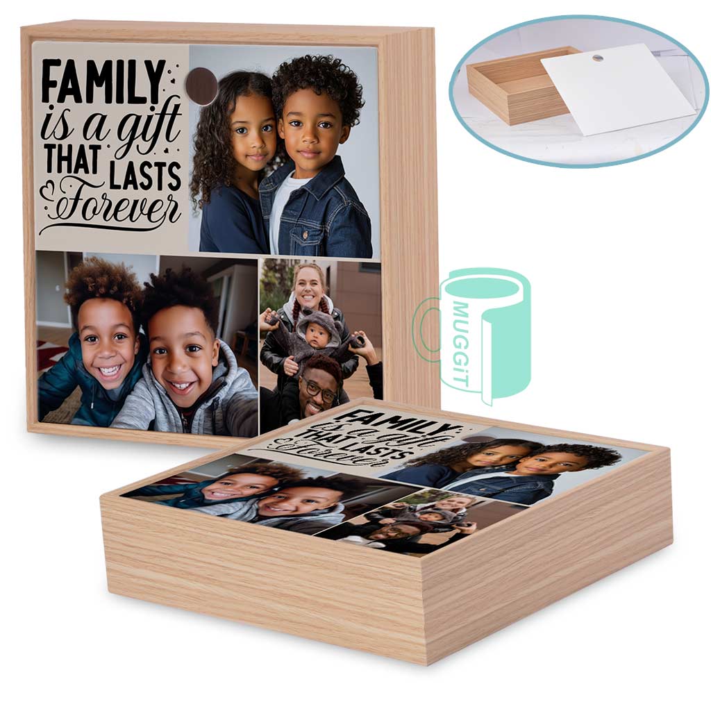 Wood Trinket Box Square 1