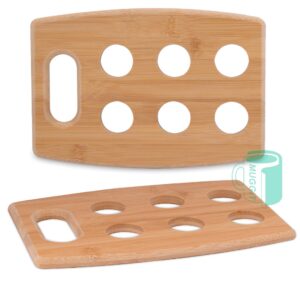 Bamboo Shot Glass Tray