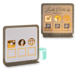 Social Media QR Code Stand