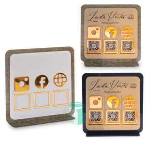 Social Media QR Code Stand
