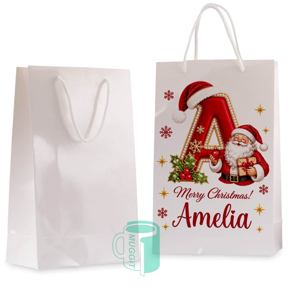 10pcs White Sublimation Gift Bag - Image 4