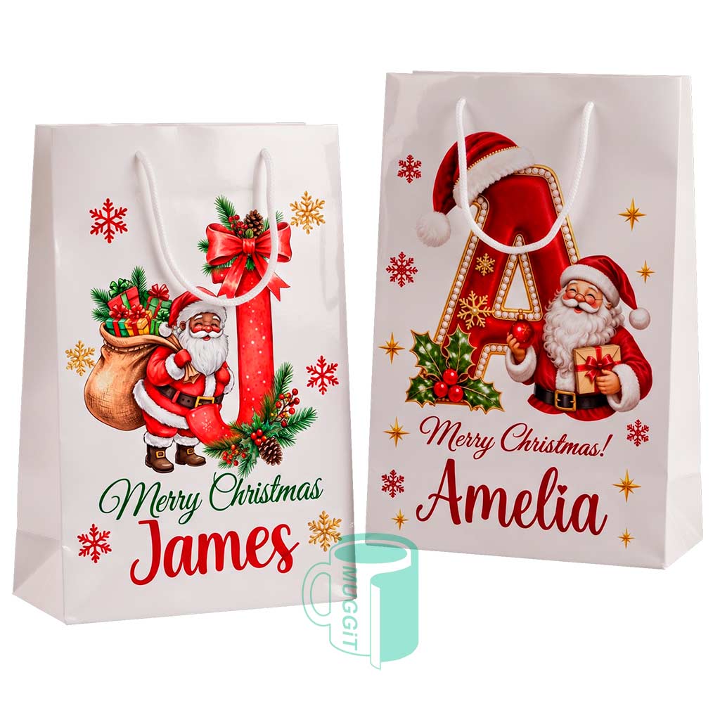10pcs White Sublimation Gift Bag - Image 3